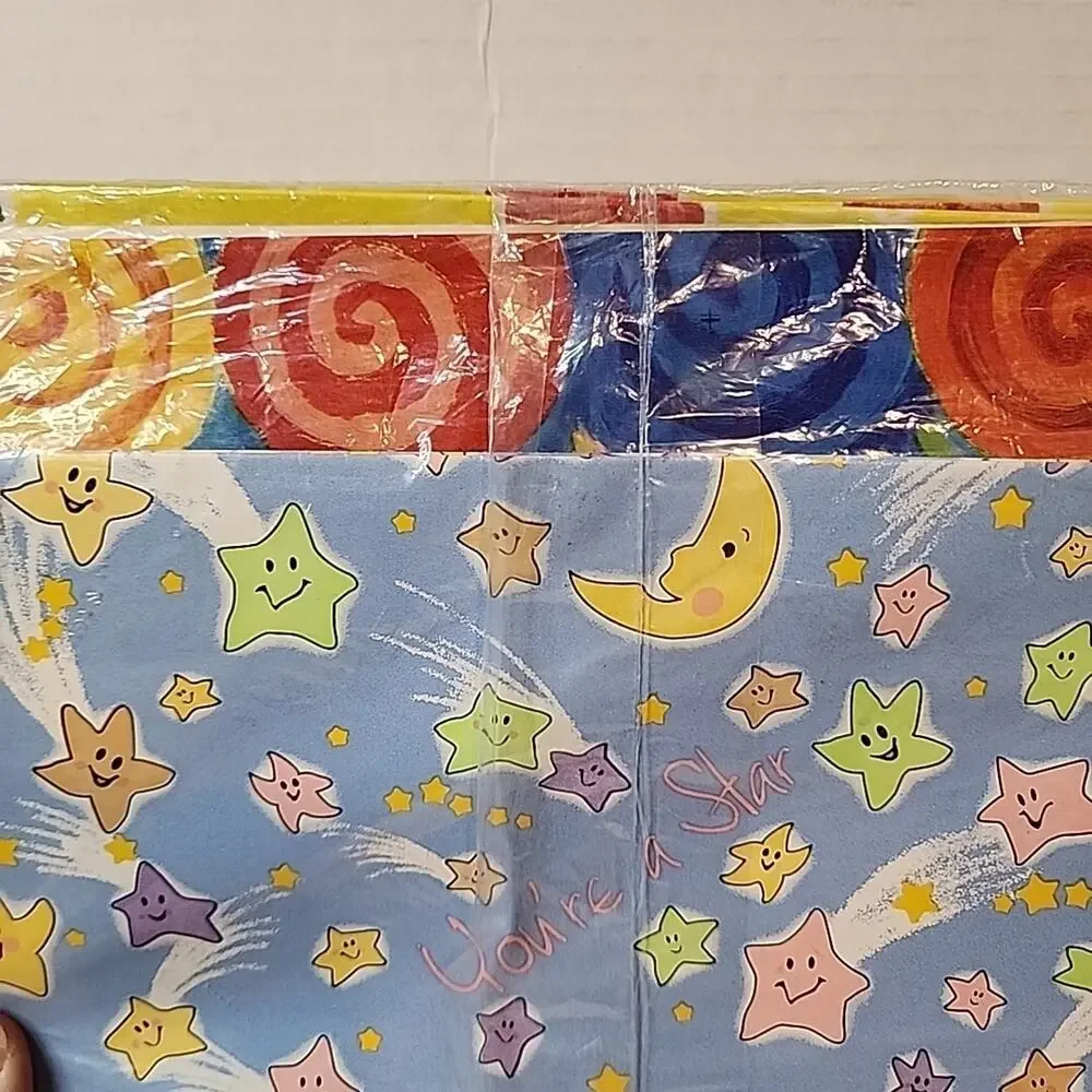 Vtg Finishing Touch AGC All Occasion 8 Full Sheets 50 sq.ft Wrapping Paper 0272